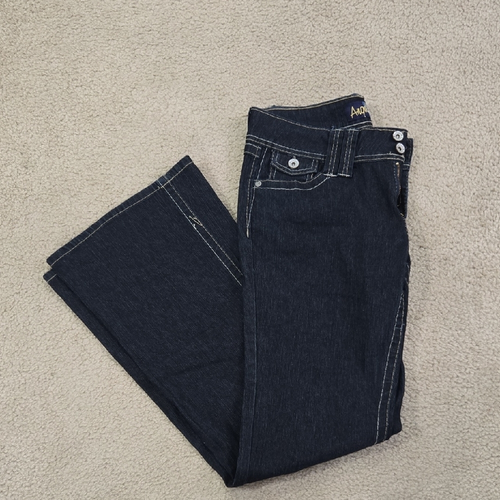 Juniors Angels Dark Blue Jeans - Picture 7 of 12